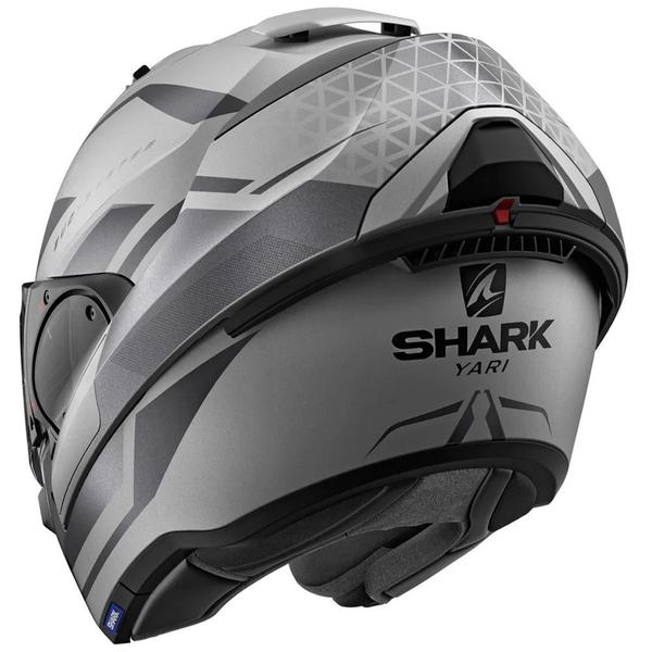 Imagem de Capacete Shark Evo Es Articulado Yari SAK Cinza Fosco Tam 56