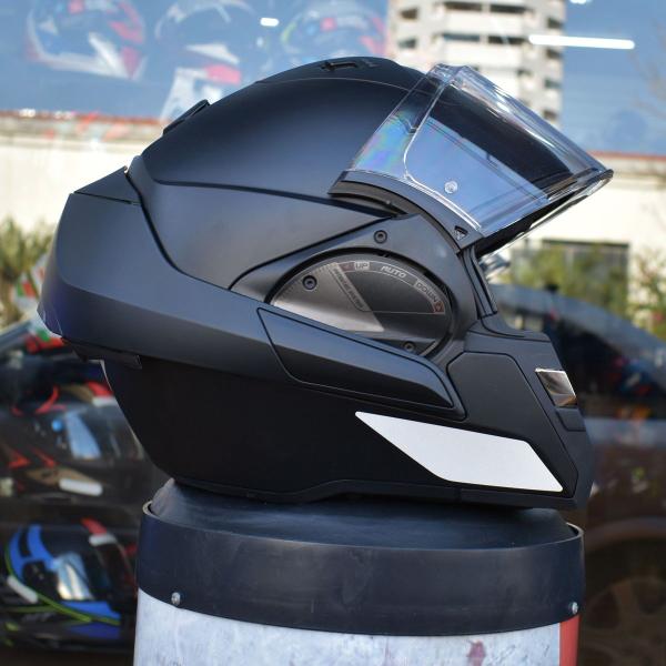 Imagem de Capacete Shark Evo Es Blank Mat Kma Grafite Preto Fosco