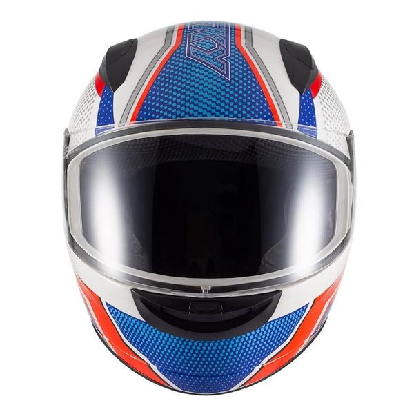 Imagem de Capacete Sky Two Legends Branco Brilho Transf Vermelho 56