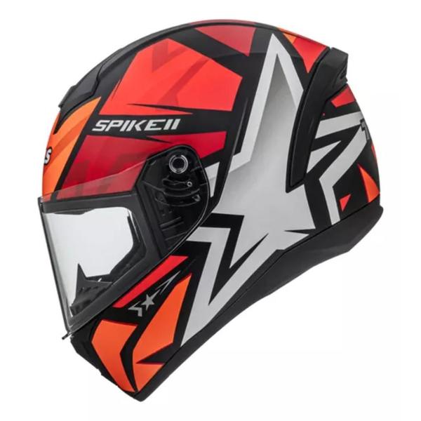 Imagem de Capacete Spike II 1St Preto Vermelho