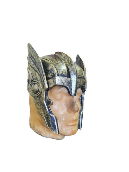 Imagem de Capacete super herói Thor dourado serve adulto/ infantil