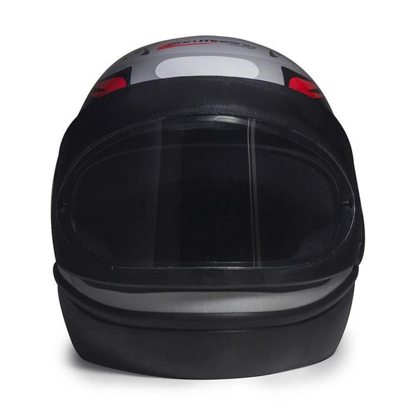 Capacete Taurus San Marino Grafic Prata tamanho 60 Imagem de Capacete Taurus San Marino Grafic Prata tamanho 60