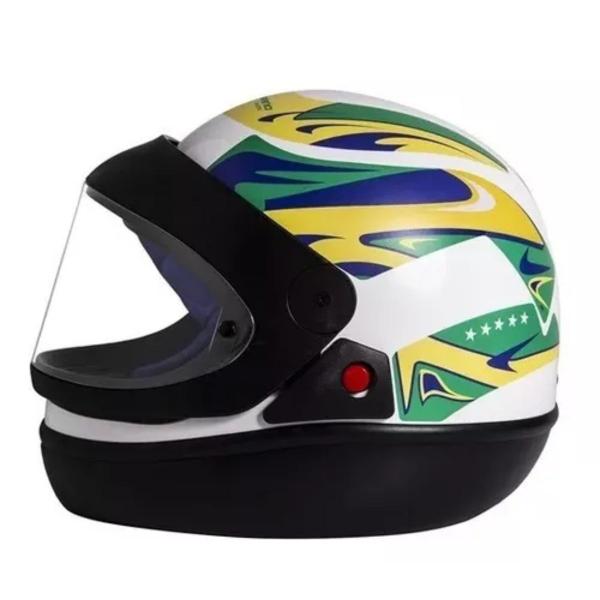 Imagem de Capacete taurus san marino seleção brasileira branco