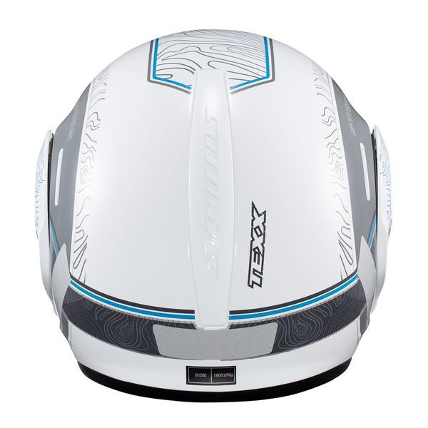 Imagem de Capacete Texx Esc Stratos  180 Topographic Branco Azul 58 F016