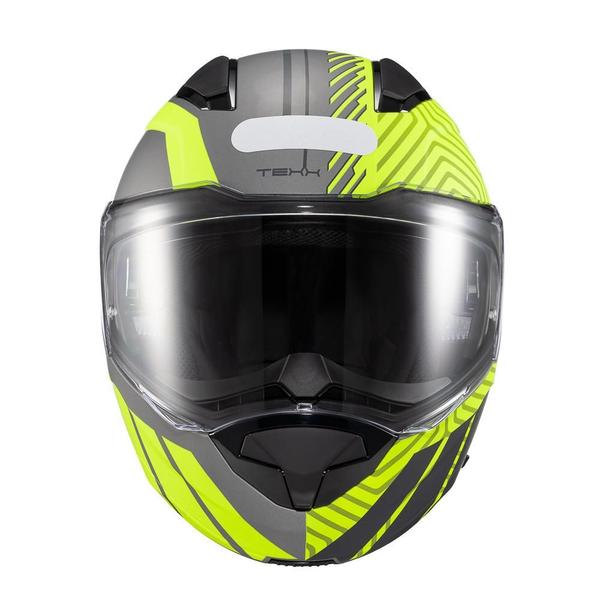 Capacete Texx Escam Kratos Cyber Cinz Verd Fosc 60 F016 - Capacete