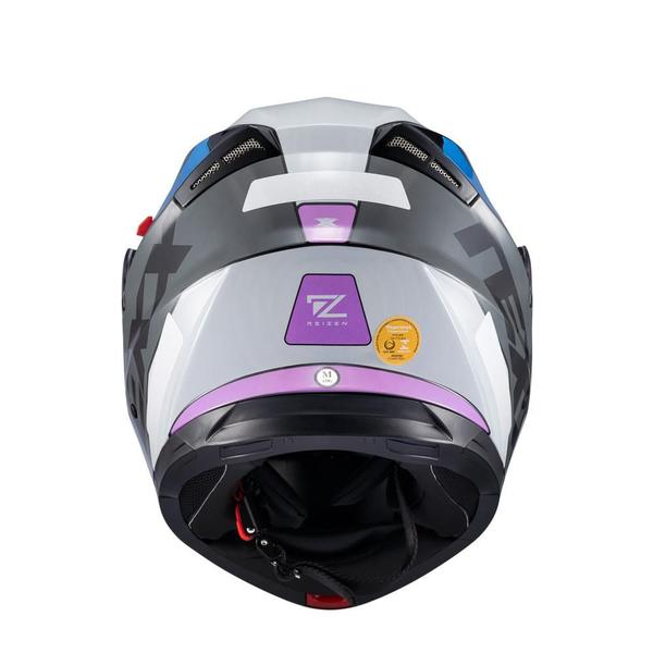 Imagem de Capacete Texx Escamot Gladiator V3 Reisen Azul Rosa Branc 56 F016