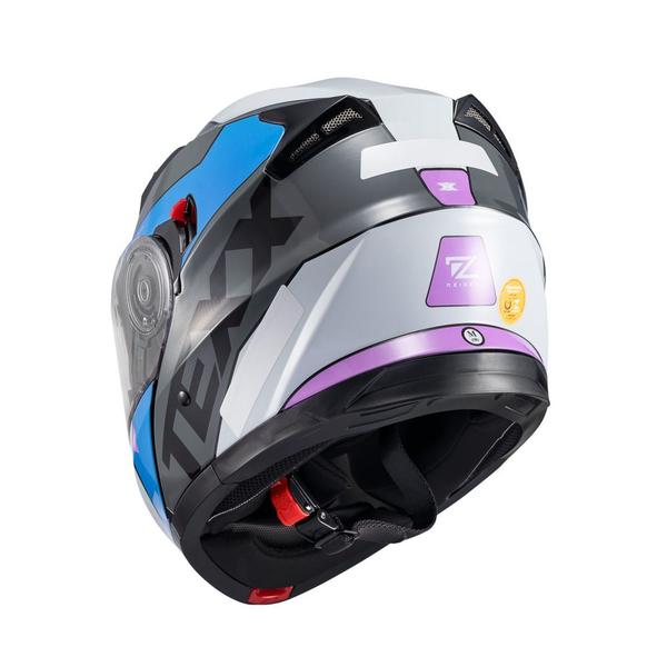 Imagem de Capacete Texx Escamot Gladiator V3 Reisen Azul Rosa Branc 56