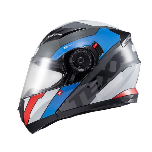 Imagem de Capacete Texx Escamot Gladiator V3 Reisen Azul Verm Branc 62