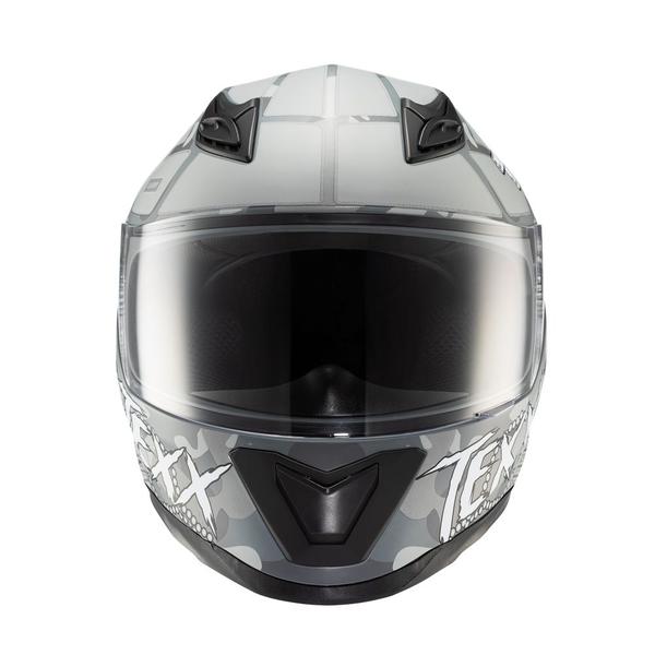 Imagem de Capacete Texx Fechado Hawk Fury Cinza Amare Verm 56