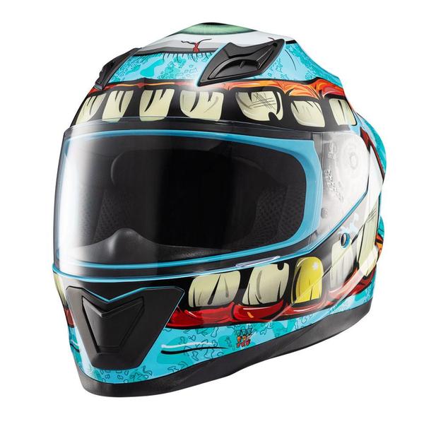 Imagem de Capacete Texx Fechado Hawk Orc Turquesa 56 F016