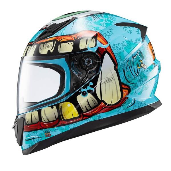 Imagem de Capacete Texx Fechado Hawk Orc Turquesa 56 F016