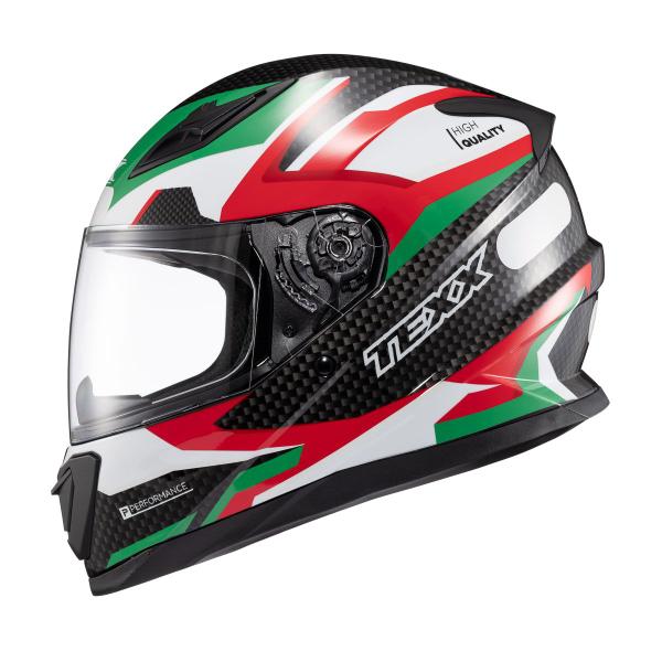 Imagem de Capacete Texx Fechado Hawk Ride Verd Verm Branc Pret 56