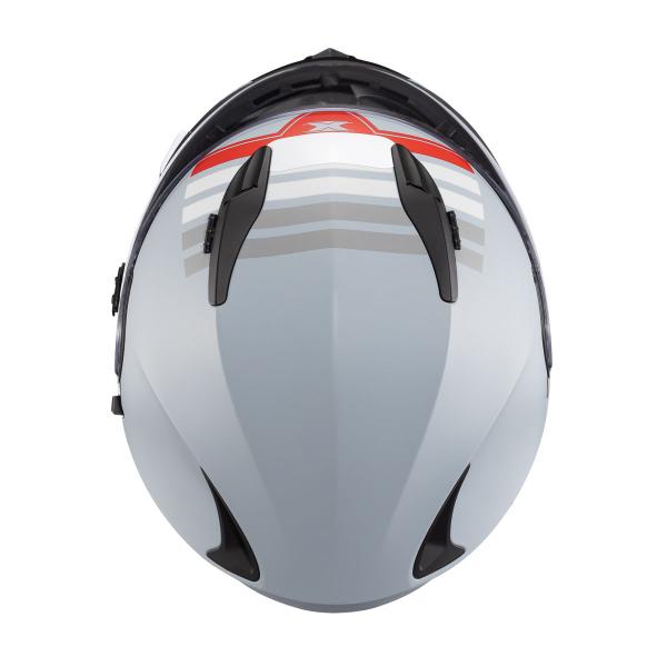 Imagem de Capacete Texx Fechado Wing Grid Chumb Verm Branc 58