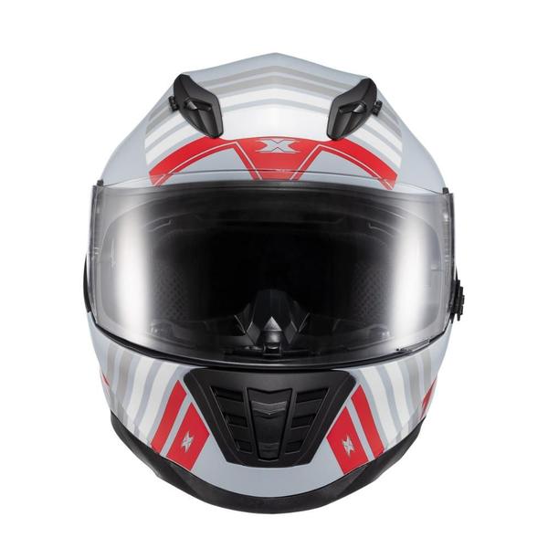 Imagem de Capacete Texx Fechado Wing Grid Chumb Verm Branc 60 F016