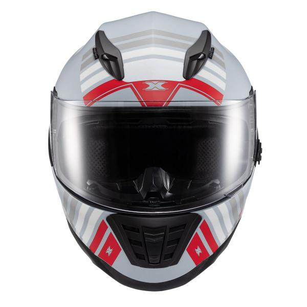 Imagem de Capacete Texx Fechado Wing Grid Chumb Verm Branc 62