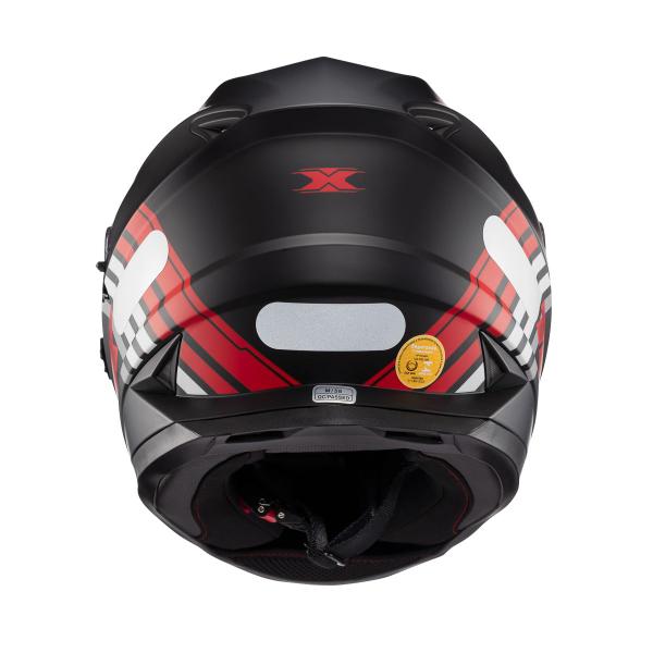 Imagem de Capacete Texx Fechado Wing Grid Pret Verm Branc 58