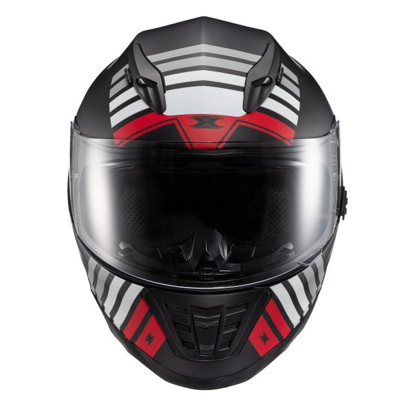 Imagem de Capacete Texx Fechado Wing Grid Pret Verm Branc 62