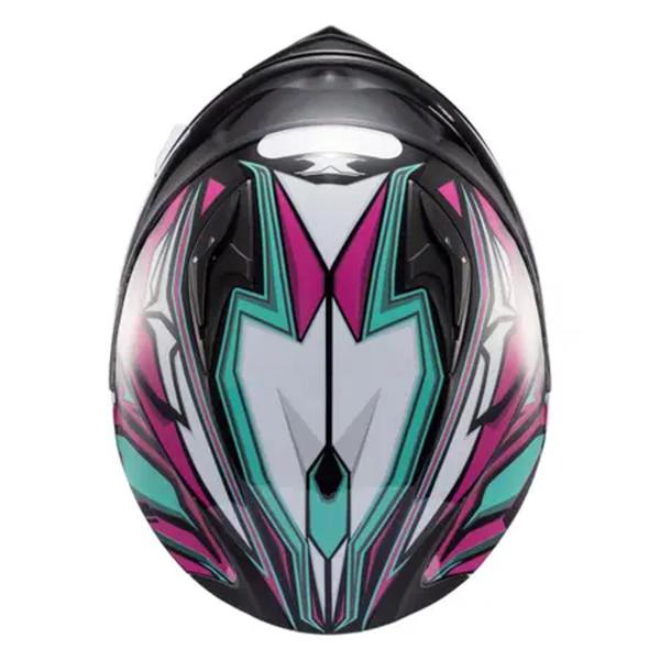 Imagem de Capacete texx gênesis rosa azul branco