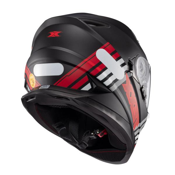 Imagem de Capacete texx wing grid preto/vermelho/branco fosco