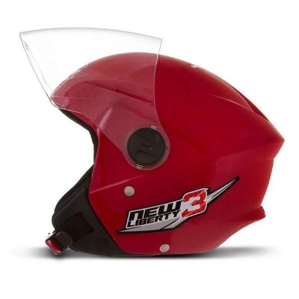 Imagem de Capacete tork aberto c/viseira new liberty-3 vermelho-56