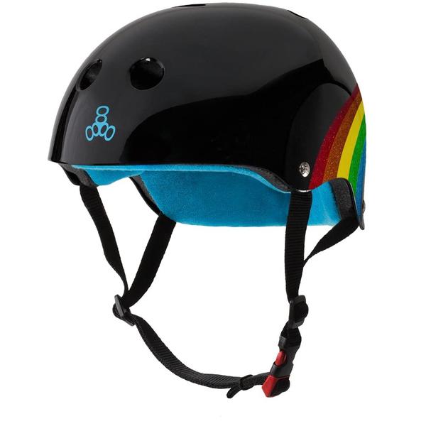 Imagem de Capacete Triple Eight THE Certified Sweatsaver Rainbow S/M