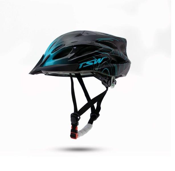 Imagem de Capacete TSW Raptor III led Preto Azul