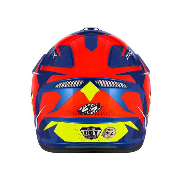 Imagem de Capacete Unissex Trilha Fast Fantasy Edição Limitada Motocross Enduro Pro Tork Azul - Laranja