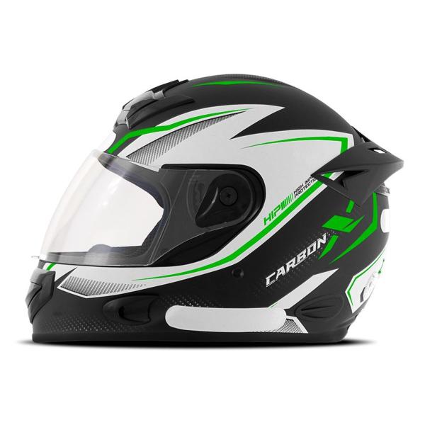 Imagem de Capacete Urbano Para Moto Feminino Masculino Fechado Mixs Mx2 Carbon Fosco Barato Integral Oferta