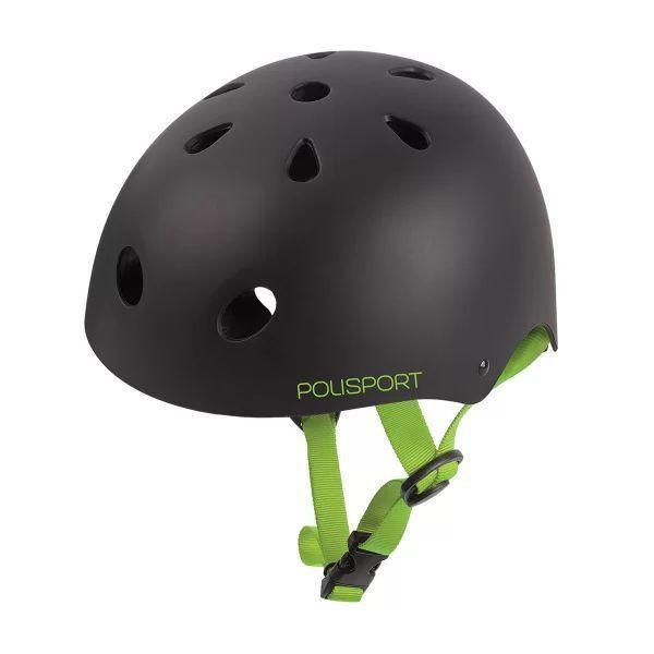 Imagem de Capacete Urbano Radical Polisport Preto/Verde S 53/55