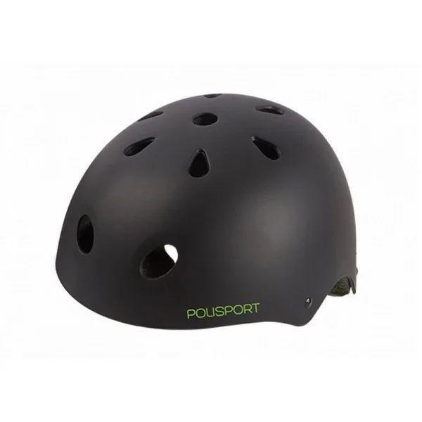 Imagem de Capacete Urbano Radical Polisport Preto/Verde S 53/55