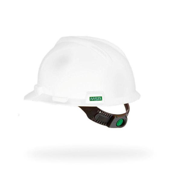 Imagem de Capacete v-gard aba frontal push key - branco c/jugular (311312) - MSA