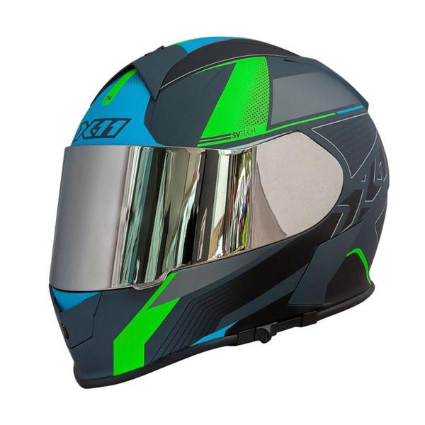 Imagem de Capacete X11 Revo Pro Flagger Moto Motociclista Motoqueiro