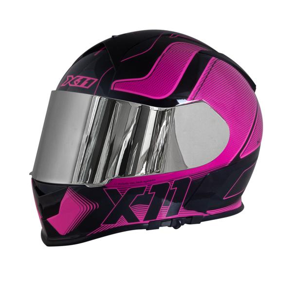 Imagem de Capacete X11 Revo Pro Tronix Rosa Brilho