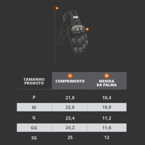 Imagem de Capacete X11 Trust Shadow Laranja + Luva Blackout 2 + Viseira Fumê