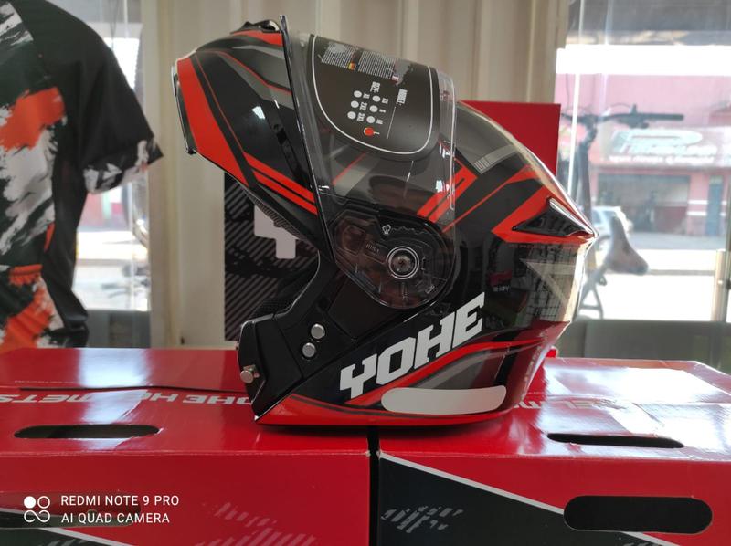 Imagem de Capacete yohe Atlantic Moto Robocop Articulado  Yohe New Pratik