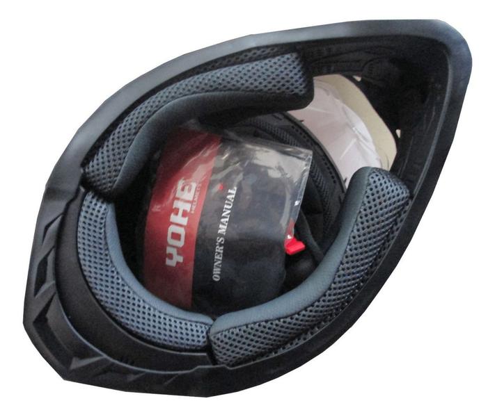 Imagem de Capacete Yohe Trail Sport Preto Fosco Moto Cross Trilha