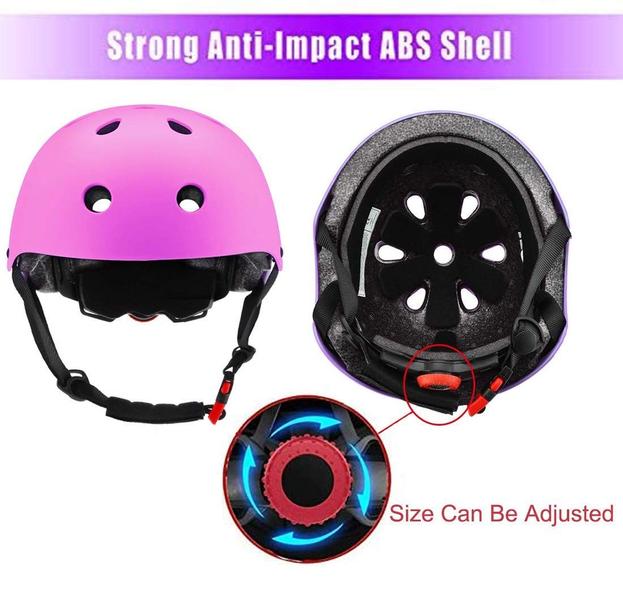 Capacete ZLEIOUY ajustável para crianças de 5 a 16 anos com almofadas Imagem de Capacete ZLEIOUY ajustável para crianças de 5 a 16 anos com almofadas