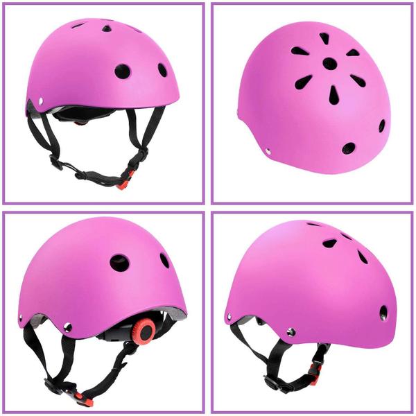 Capacete ZLEIOUY ajustável para crianças de 5 a 16 anos com almofadas Imagem de Capacete ZLEIOUY ajustável para crianças de 5 a 16 anos com almofadas