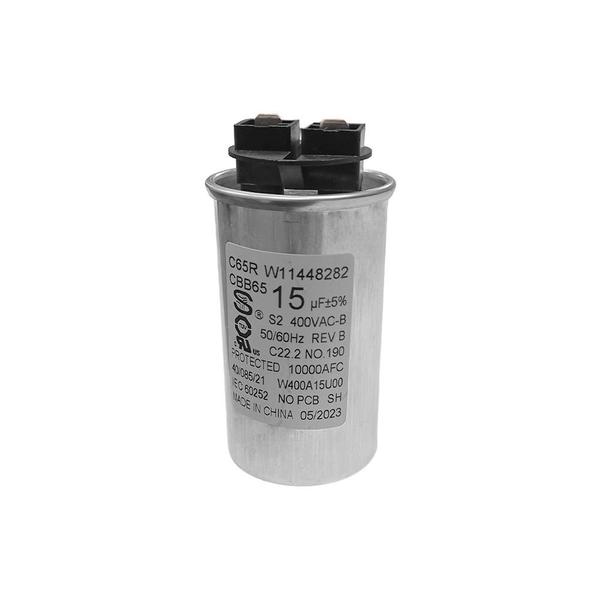 Imagem de Capacitor 15uf 220v Lavadora Brastemp Consul W10527820 / W11574388*