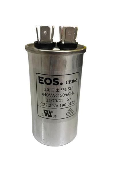 Imagem de Capacitor 20 mfd 440v com terminal  eos aluminio