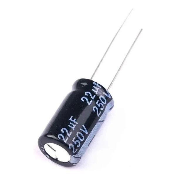 Imagem de Capacitor 22uf 250V Eletrolitico 105C Para Corneta Driver -