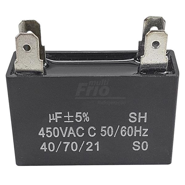 Imagem de Capacitor 2,5 mf 450v (retangular) 37x17x27