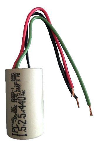 Imagem de Capacitor 3 Fios 4uf (1,5+2,5uf) Ventilador Teto 250v / 440v 