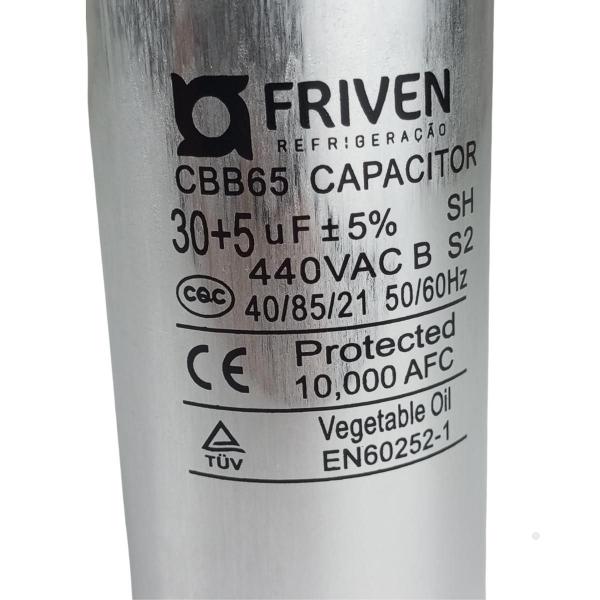 Imagem de Capacitor 30+5Uf 440V Duplo Friven