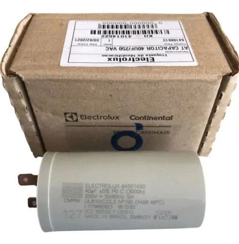 Capacitor 40uf 250vac Lavadora Electrolux 127v LTC10 Imagem de Capacitor 40uf 250vac Lavadora Electrolux 127v LTC10