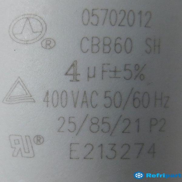 Imagem de Capacitor 4mf 400v com Parafuso - 05702012