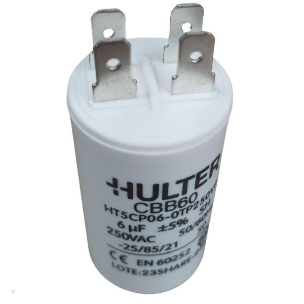 Imagem de Capacitor 6uf 250V Hulter Plástico