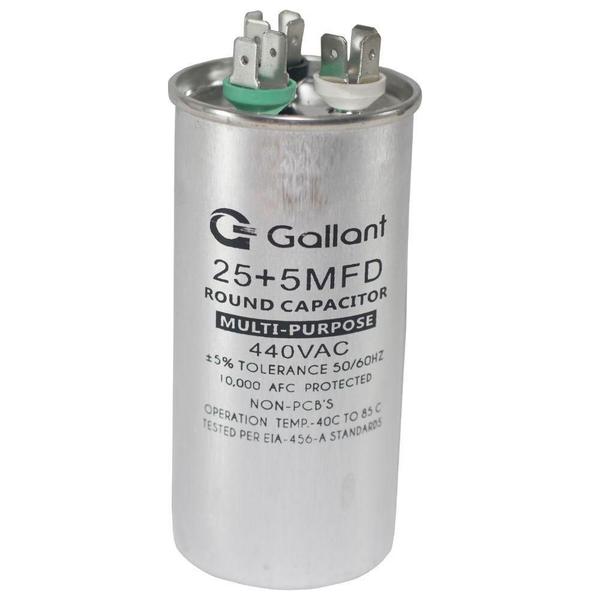 Imagem de Capacitor CBB65 Gallant 25+5MF +-5% 440 VAC GCP25D05A-IX440