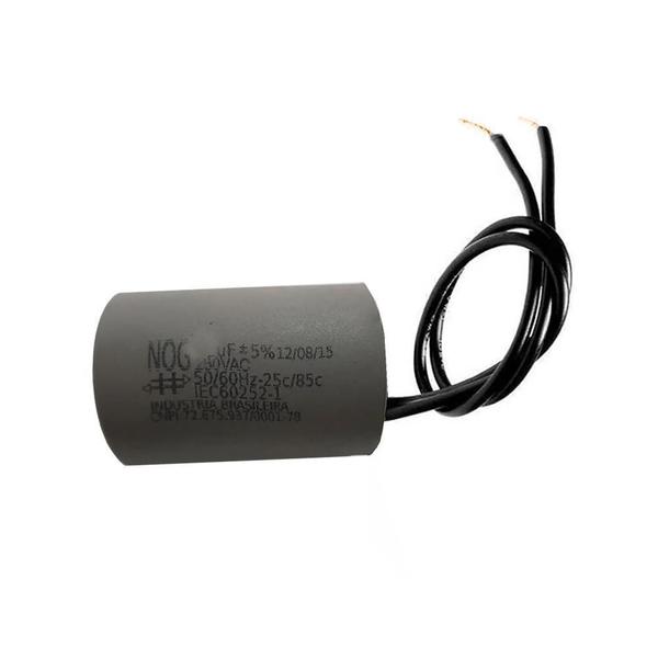 Capacitor Com 2 Fios Metalizados Para Motor 55Uf 250 Vac Mvm Imagem de Capacitor Com 2 Fios Metalizados Para Motor 55Uf 250 Vac Mvm