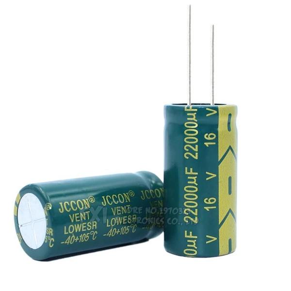 Imagem de Capacitor de Alumínio de Alta Frequência e Baixo ESR (10V-50V, 100µF-3300µF) para Eletrônicos